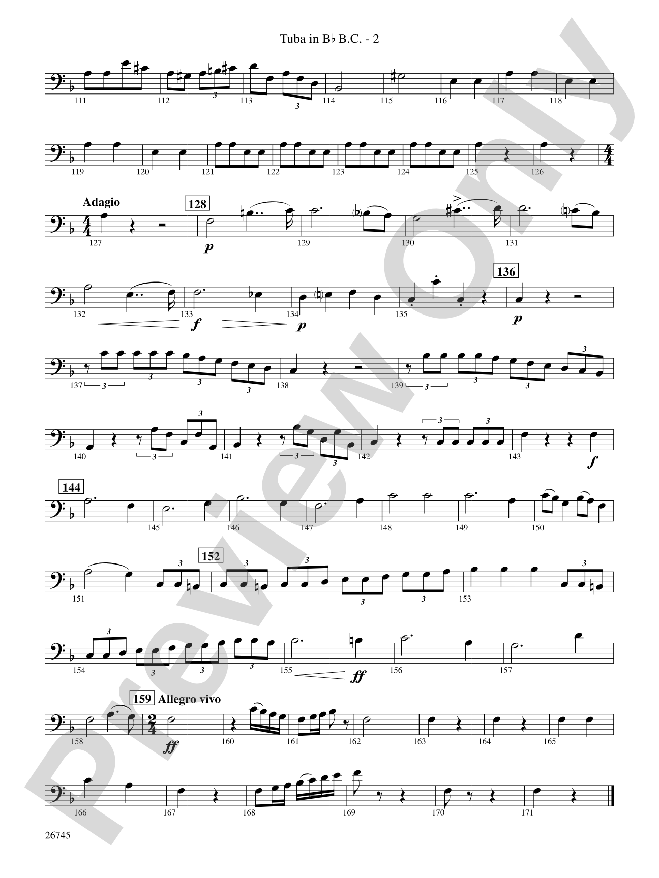 Heroic Variations: (wp) B-flat Tuba B.C.