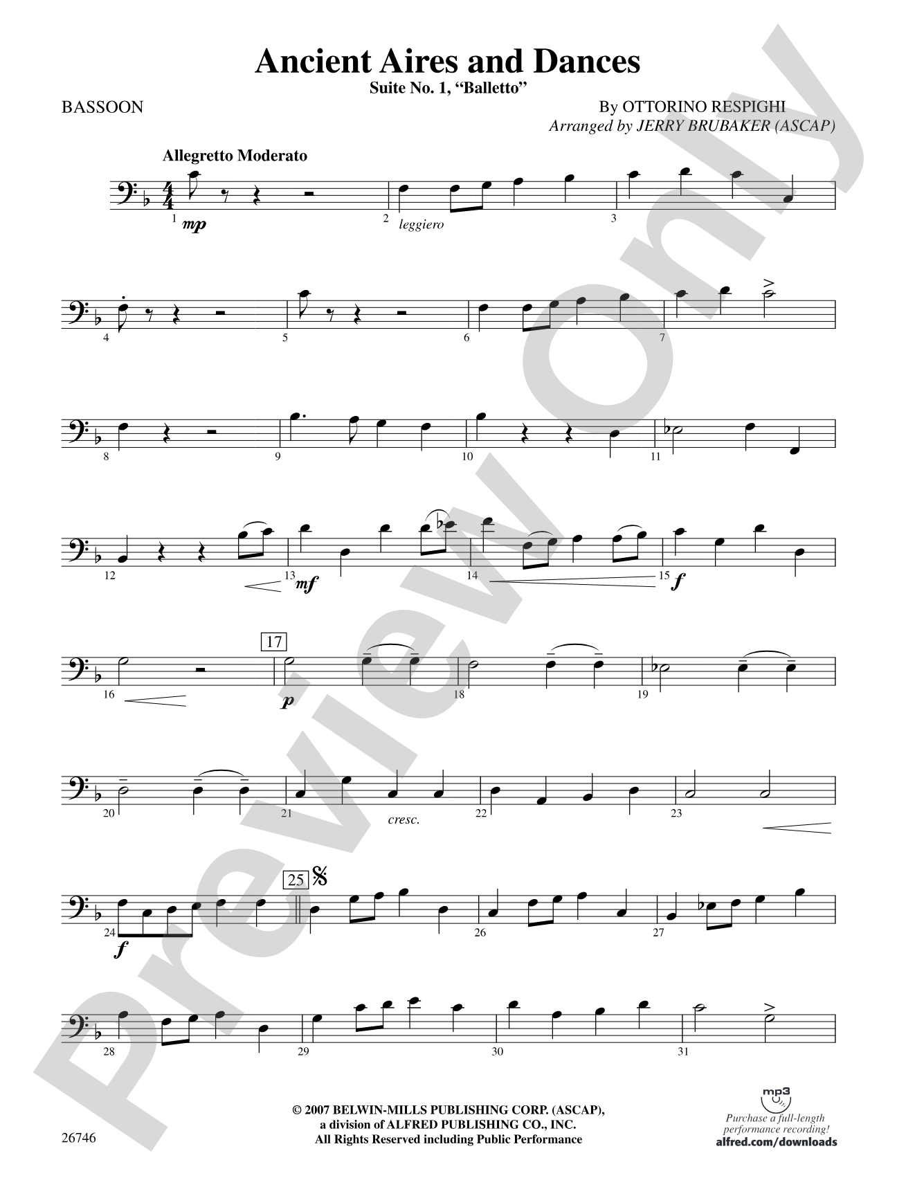 Ancient Aires and Dances: Bassoon