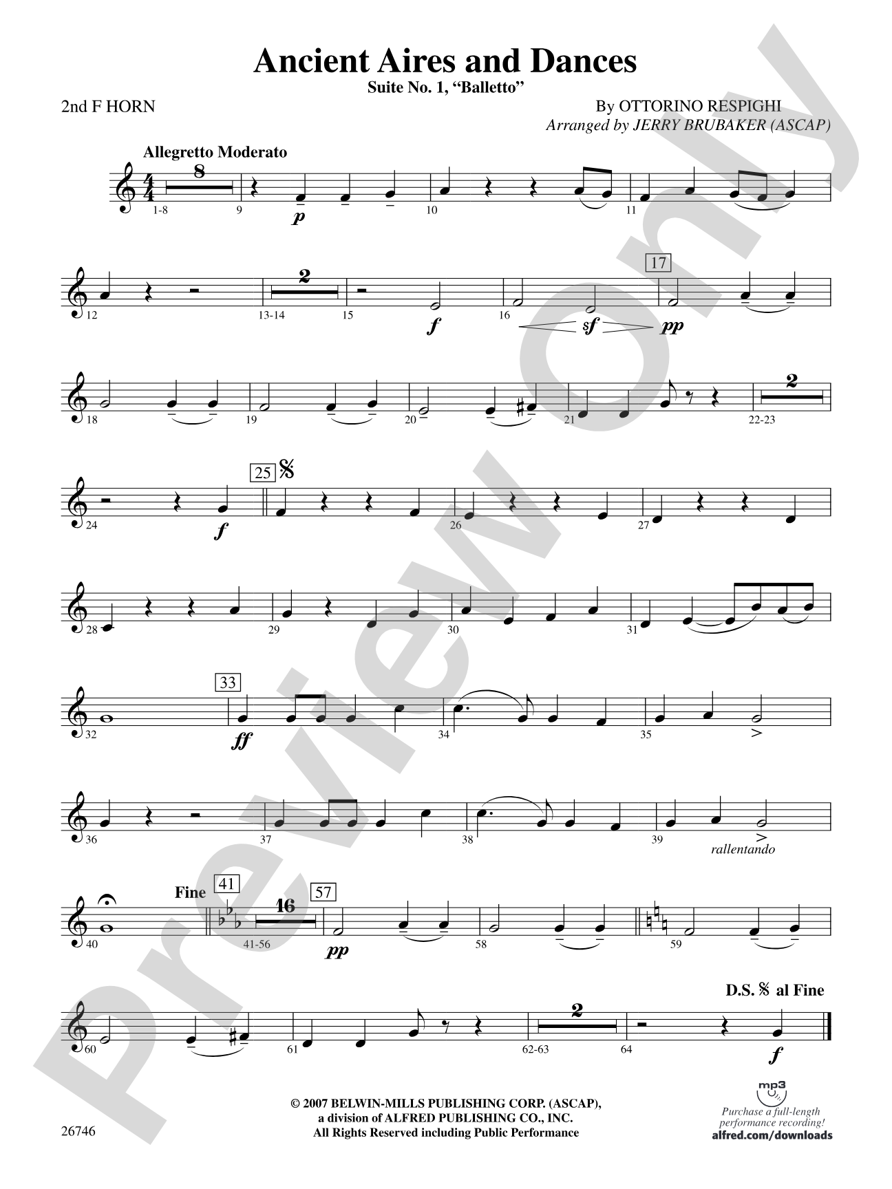 Ancient Aires and Dances: 2nd F Horn
