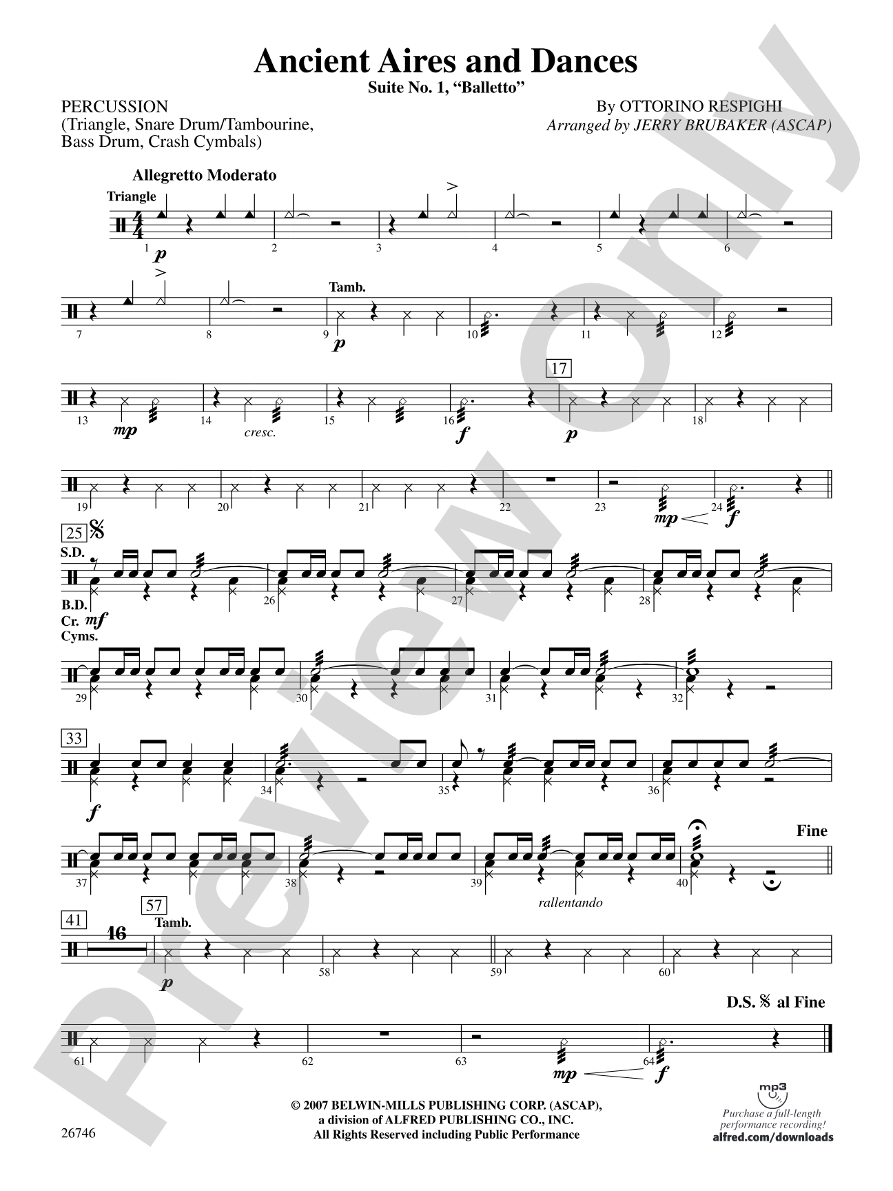 Ancient Aires and Dances: 1st Percussion