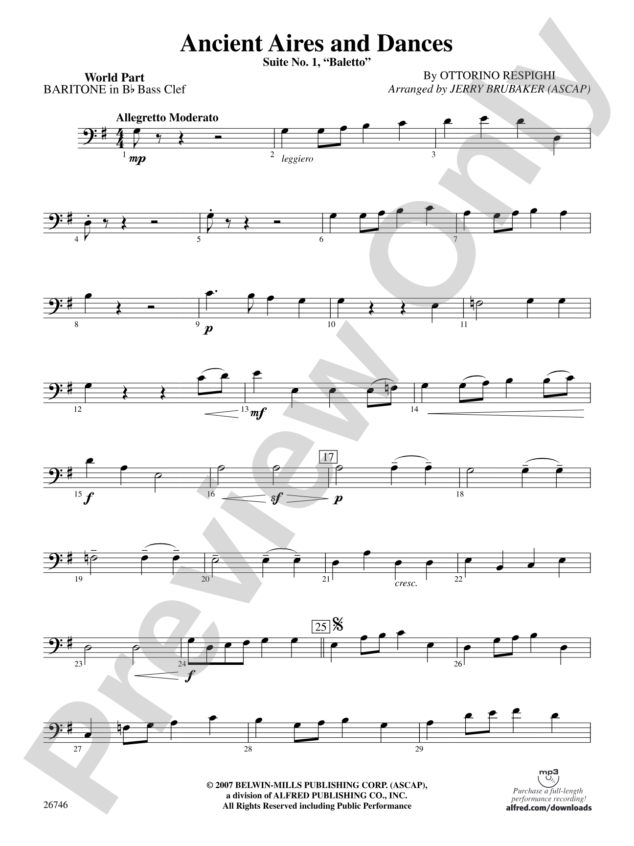 Ancient Aires and Dances: (wp) B-flat Baritone B.C.