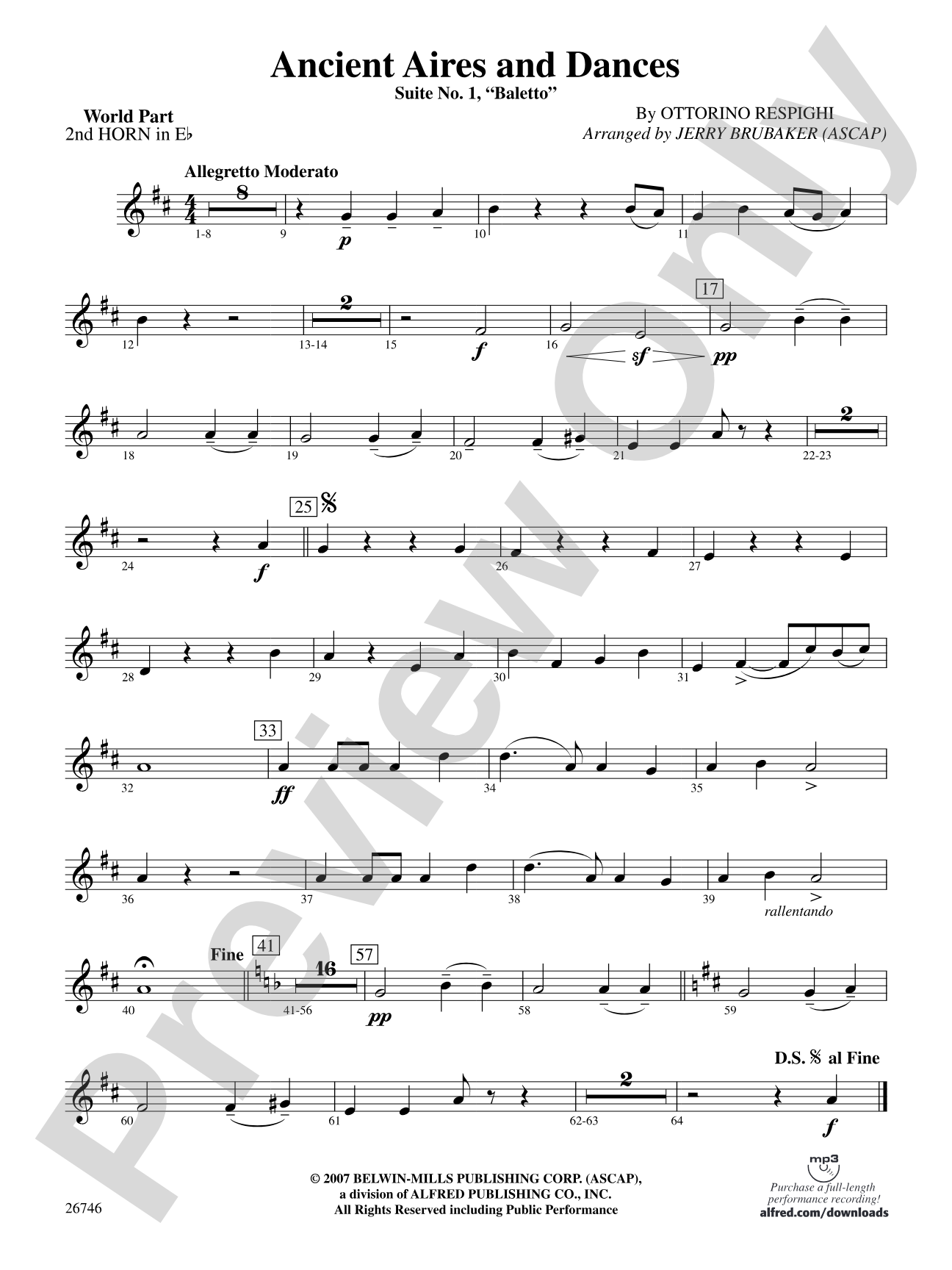 Ancient Aires and Dances: (wp) 2nd Horn in E-flat