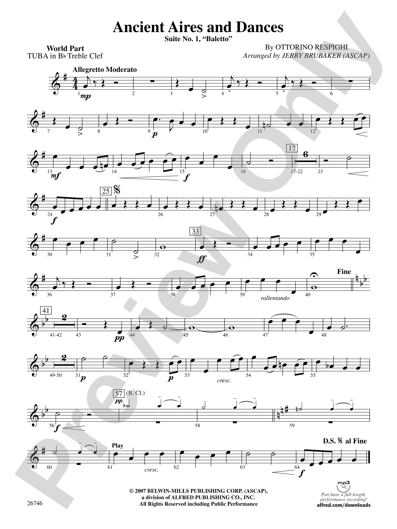 Ancient Aires and Dances: (wp) B-flat Tuba T.C.