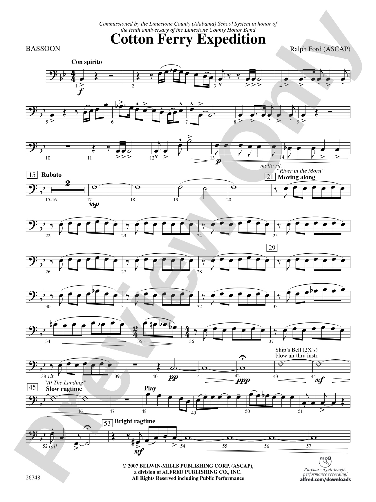 Cotton Ferry Expedition: Bassoon