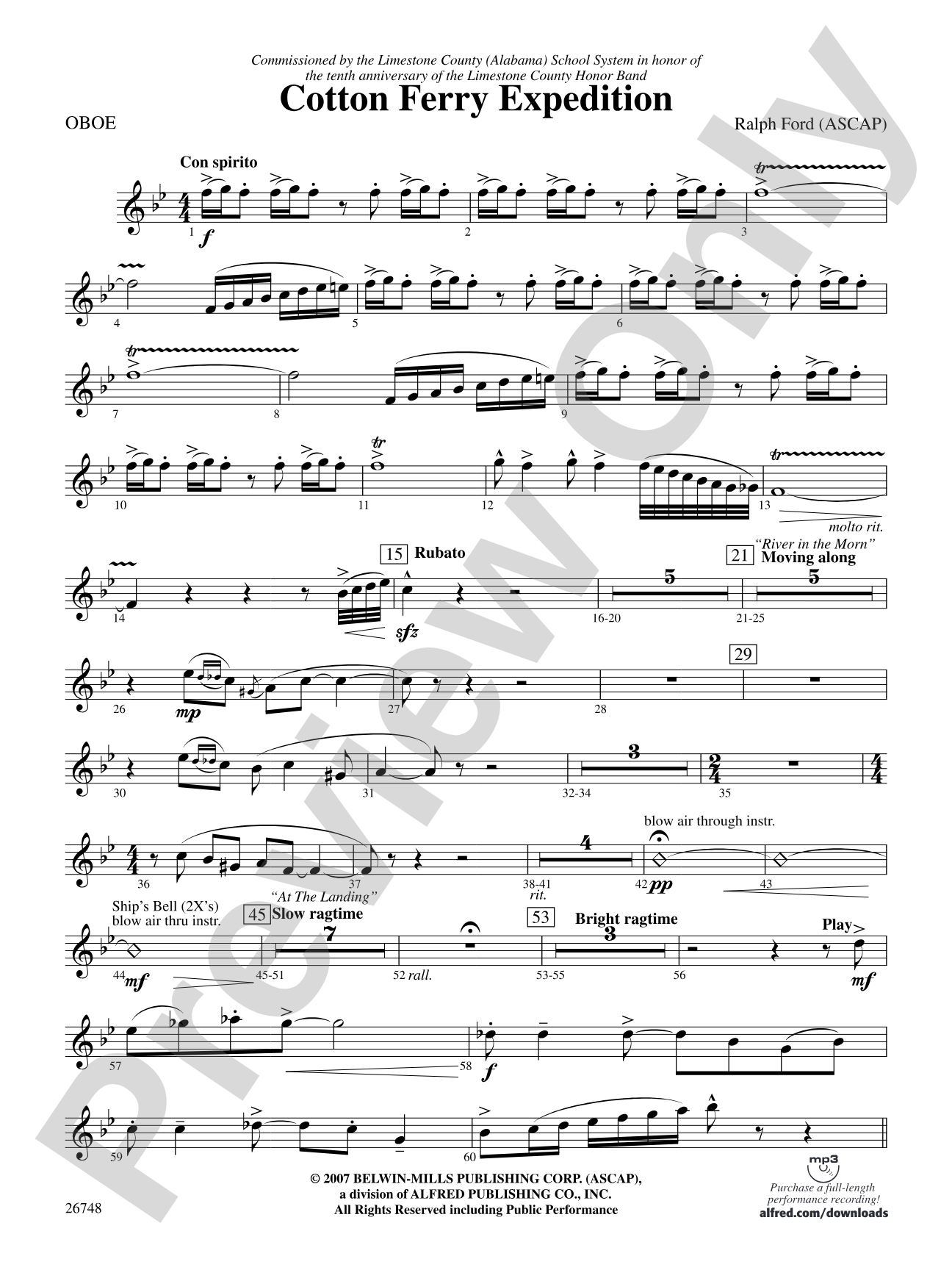 Cotton Ferry Expedition: Oboe