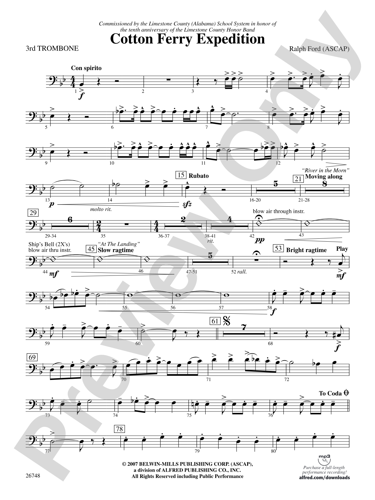 Cotton Ferry Expedition: 3rd Trombone