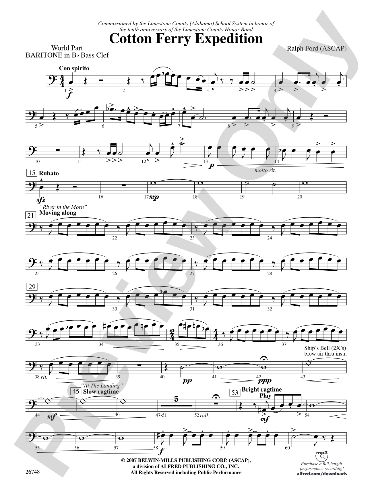 Cotton Ferry Expedition: (wp) B-flat Baritone B.C.