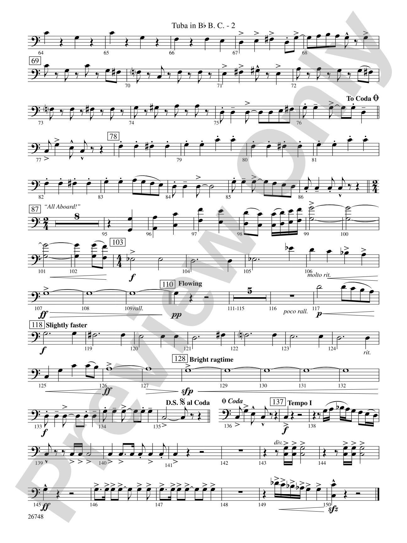 Cotton Ferry Expedition: (wp) B-flat Tuba B.C.