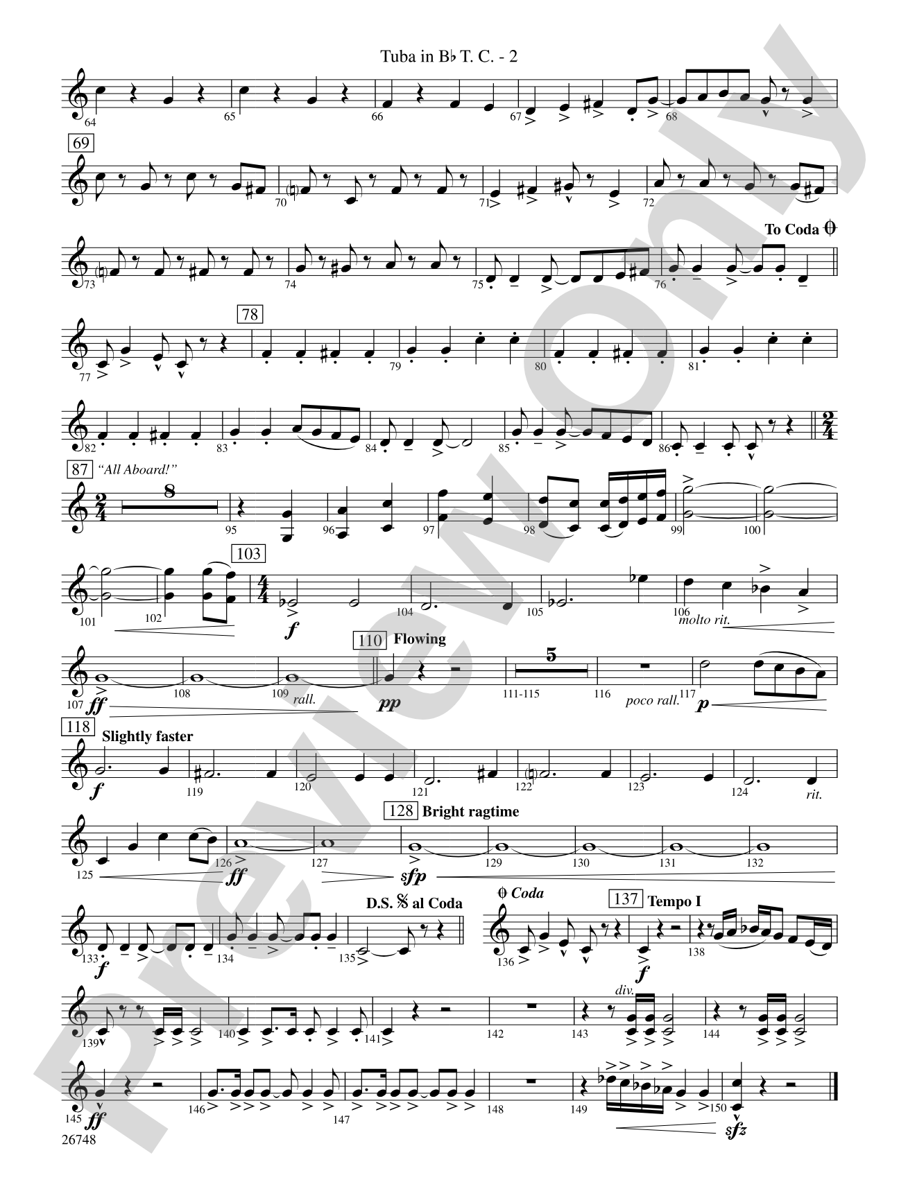 Cotton Ferry Expedition: (wp) B-flat Tuba T.C.