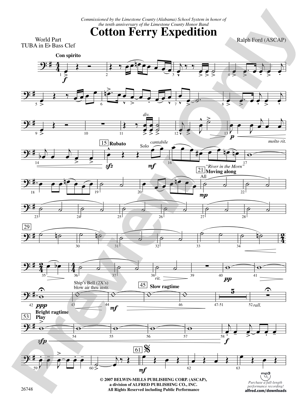 Cotton Ferry Expedition: (wp) E-flat Tuba B.C.