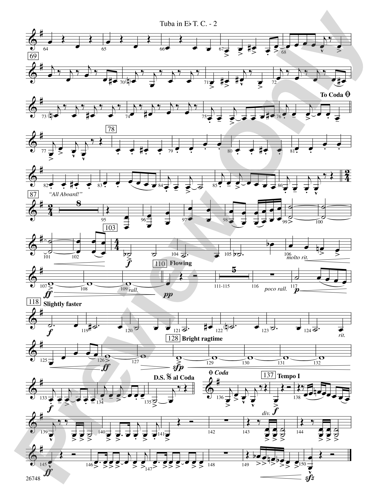 Cotton Ferry Expedition: (wp) E-flat Tuba T.C.