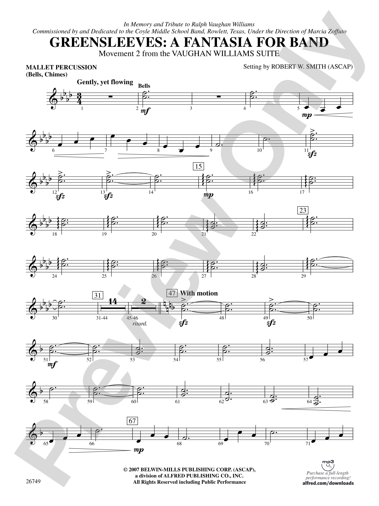 Greensleeves: A Fantasia for Band: Mallets