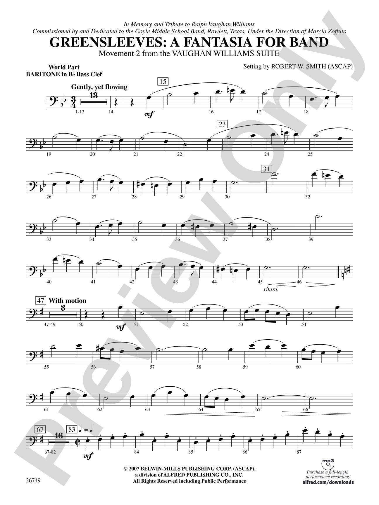 Greensleeves: (wp) B-flat Baritone B.C.