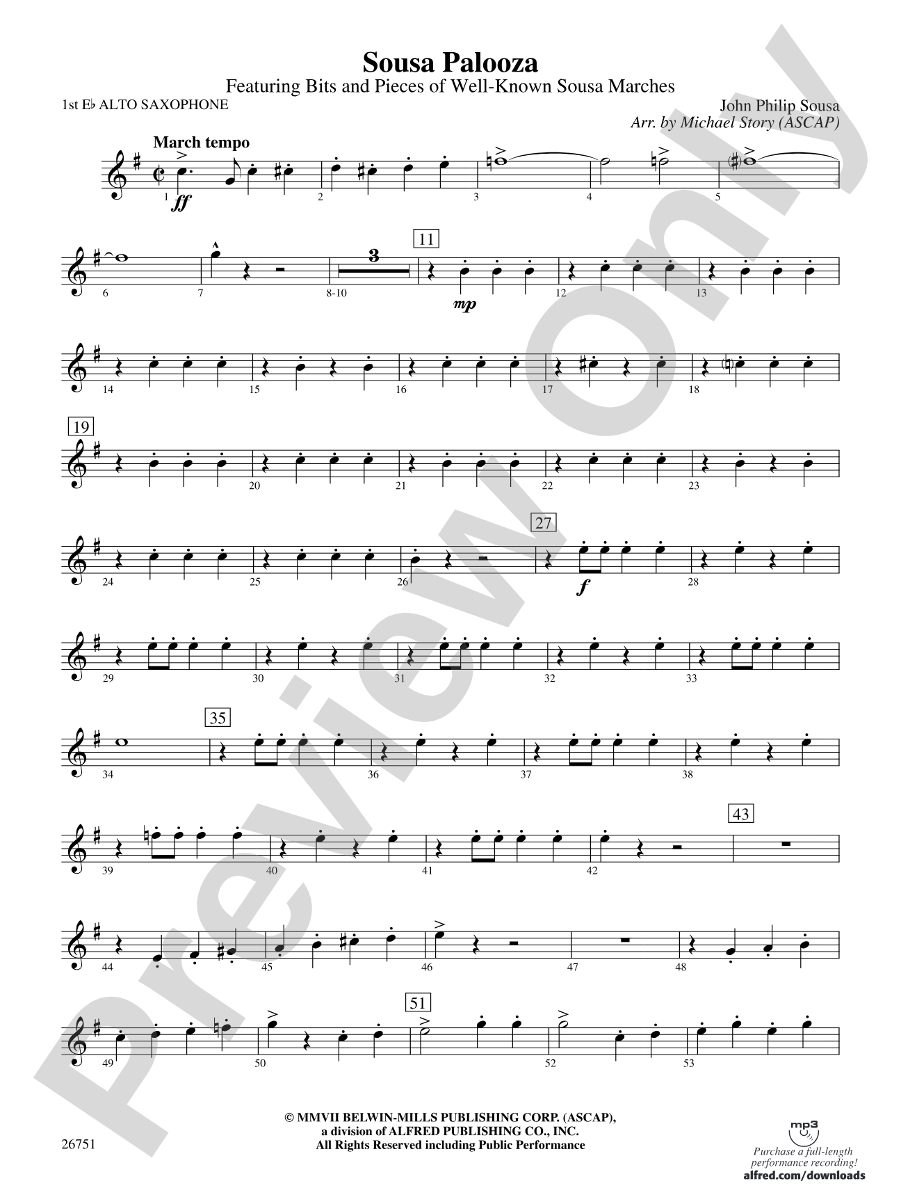 Sousa Palooza: E-flat Alto Saxophone