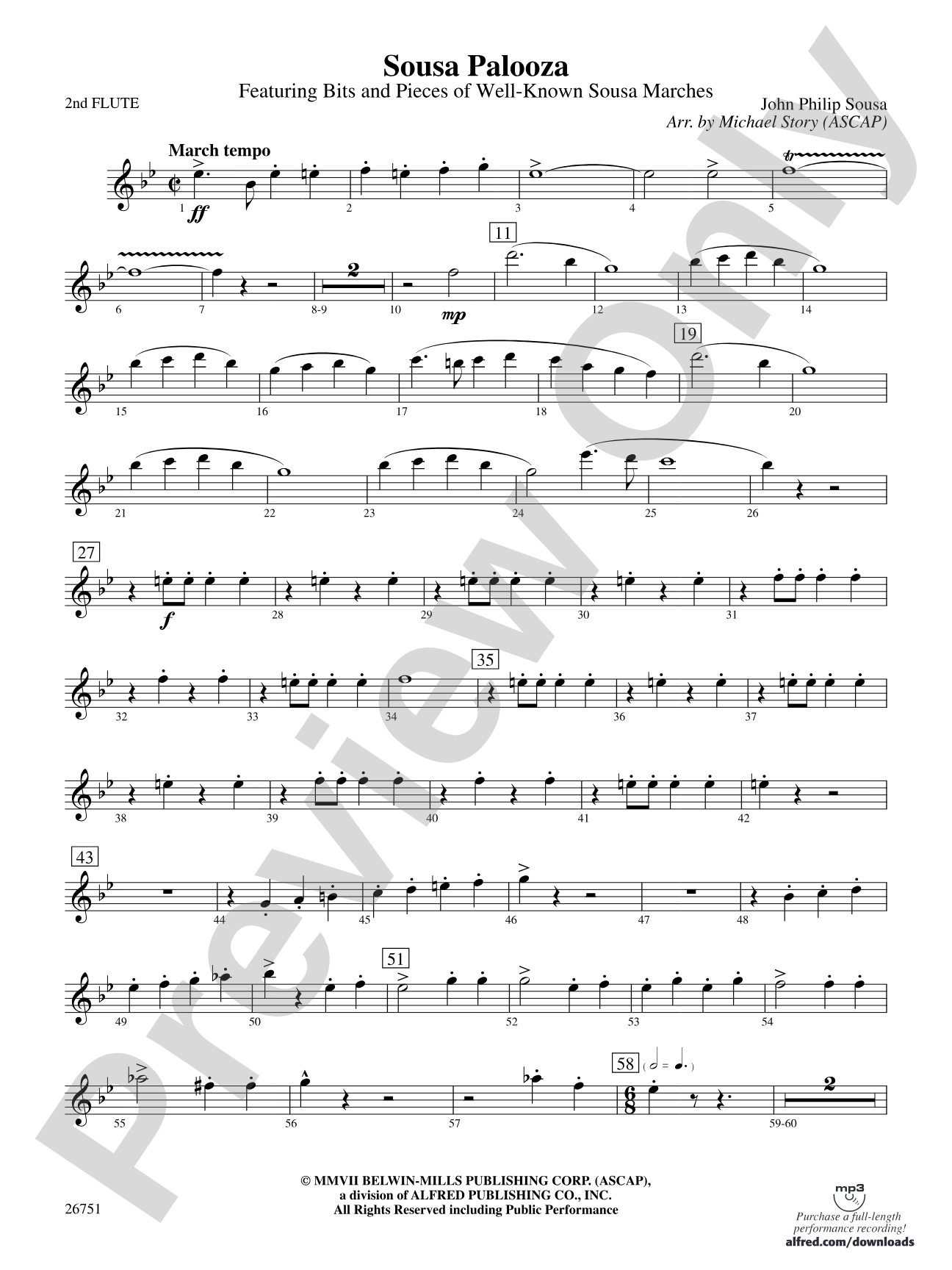 Sousa Palooza: 2nd Flute