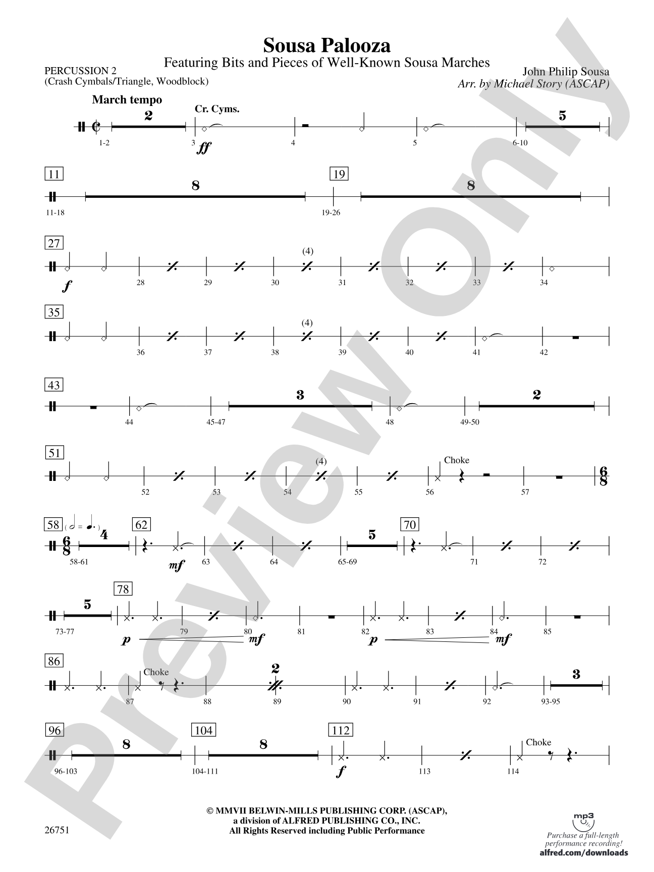 Sousa Palooza: 2nd Percussion