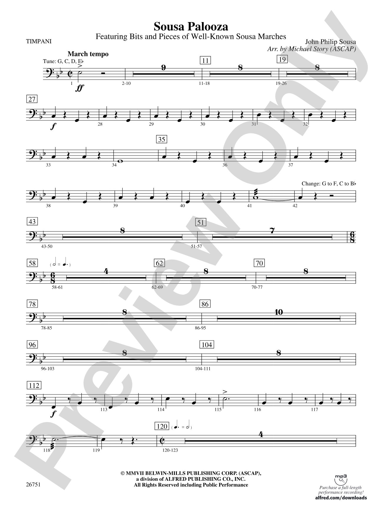 Sousa Palooza: Timpani