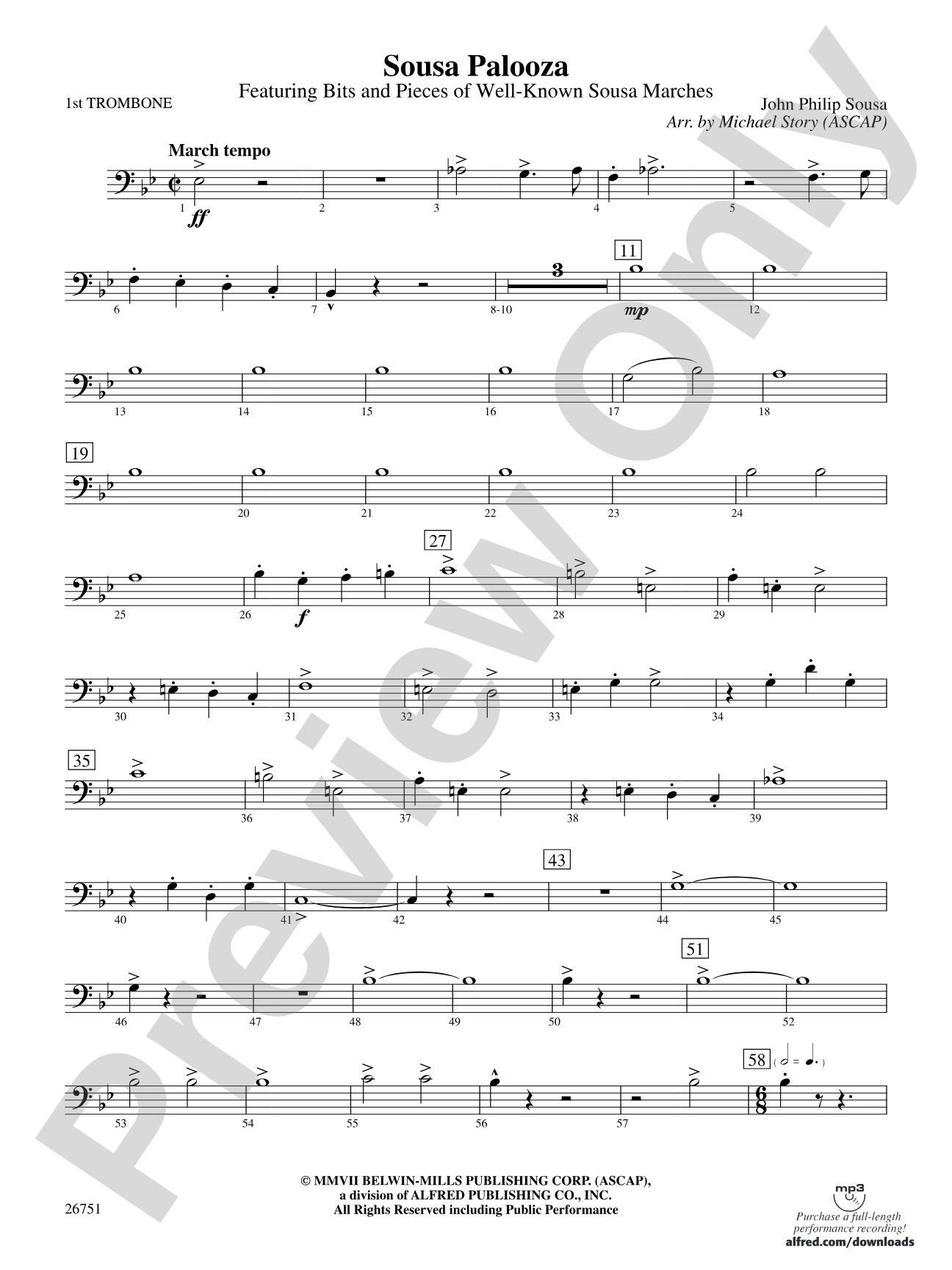 Sousa Palooza: 1st Trombone
