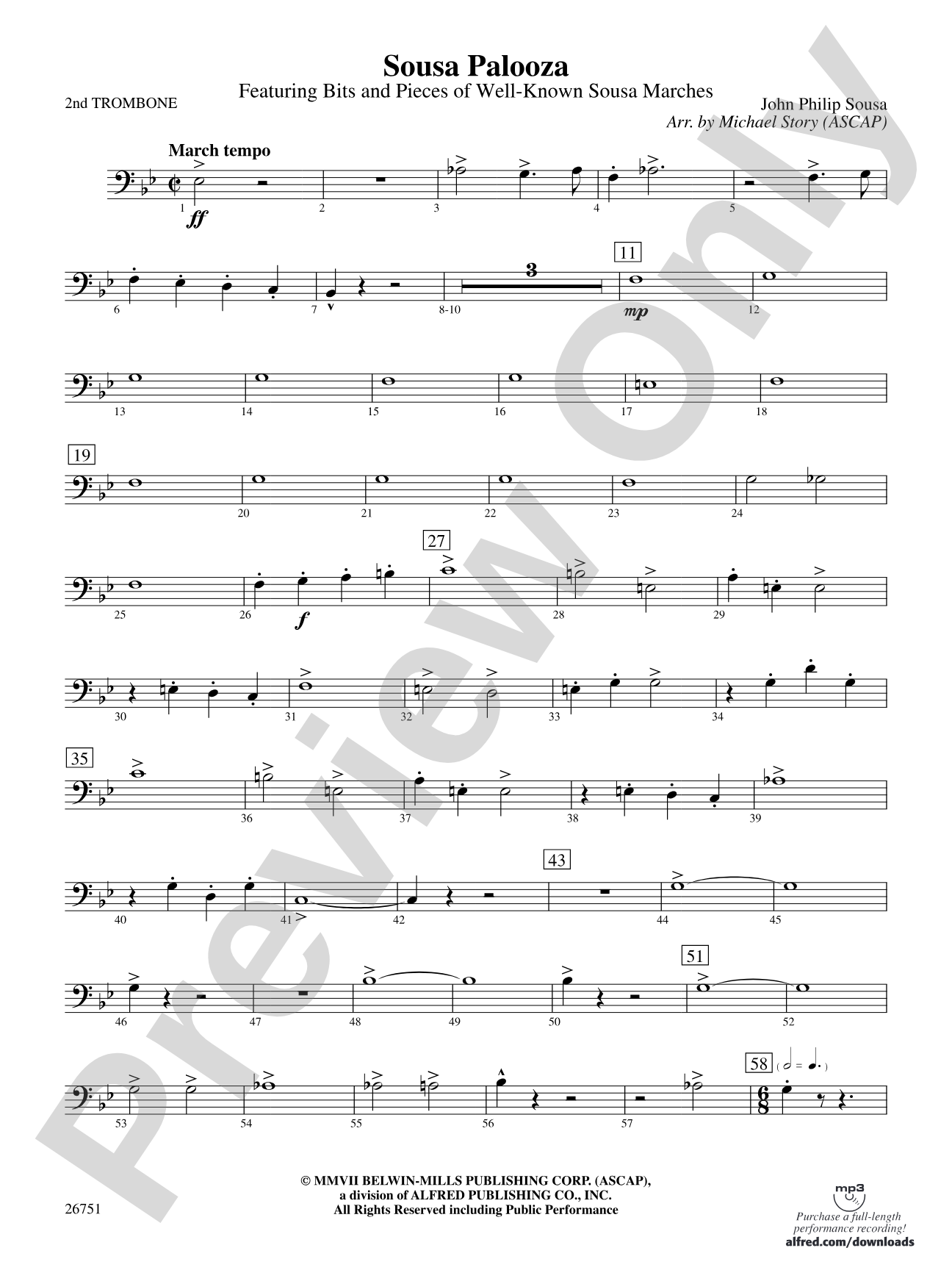 Sousa Palooza: 2nd Trombone