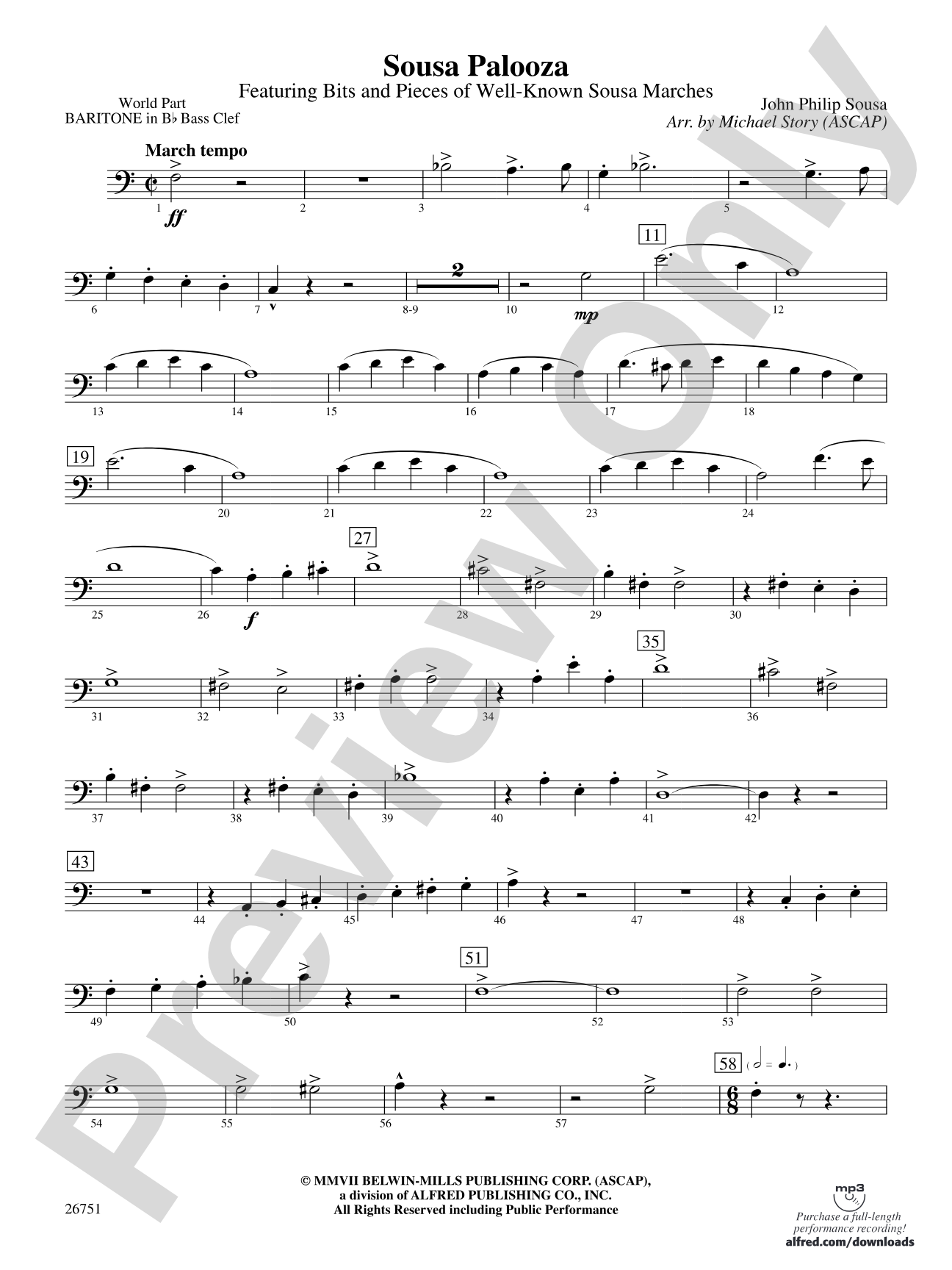 Sousa Palooza: (wp) B-flat Baritone B.C.