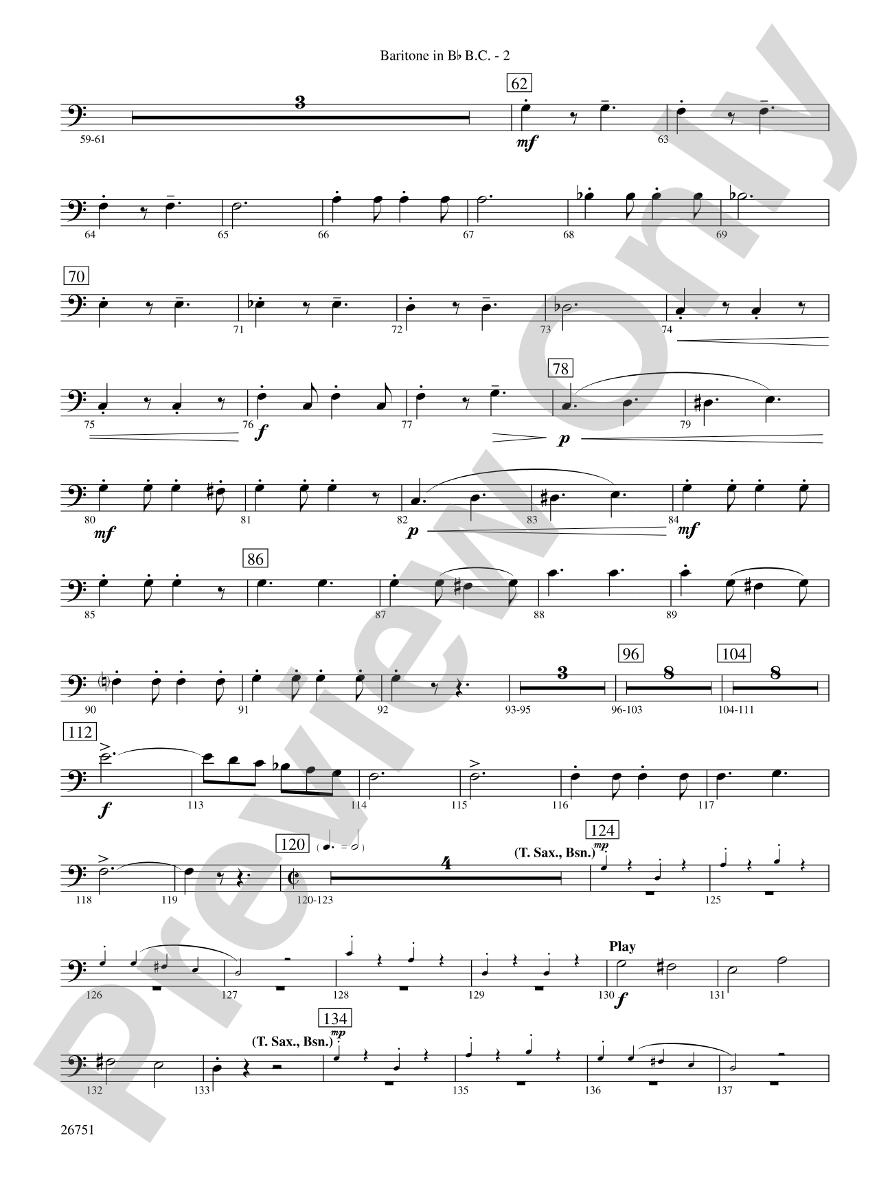 Sousa Palooza: (wp) B-flat Baritone B.C.