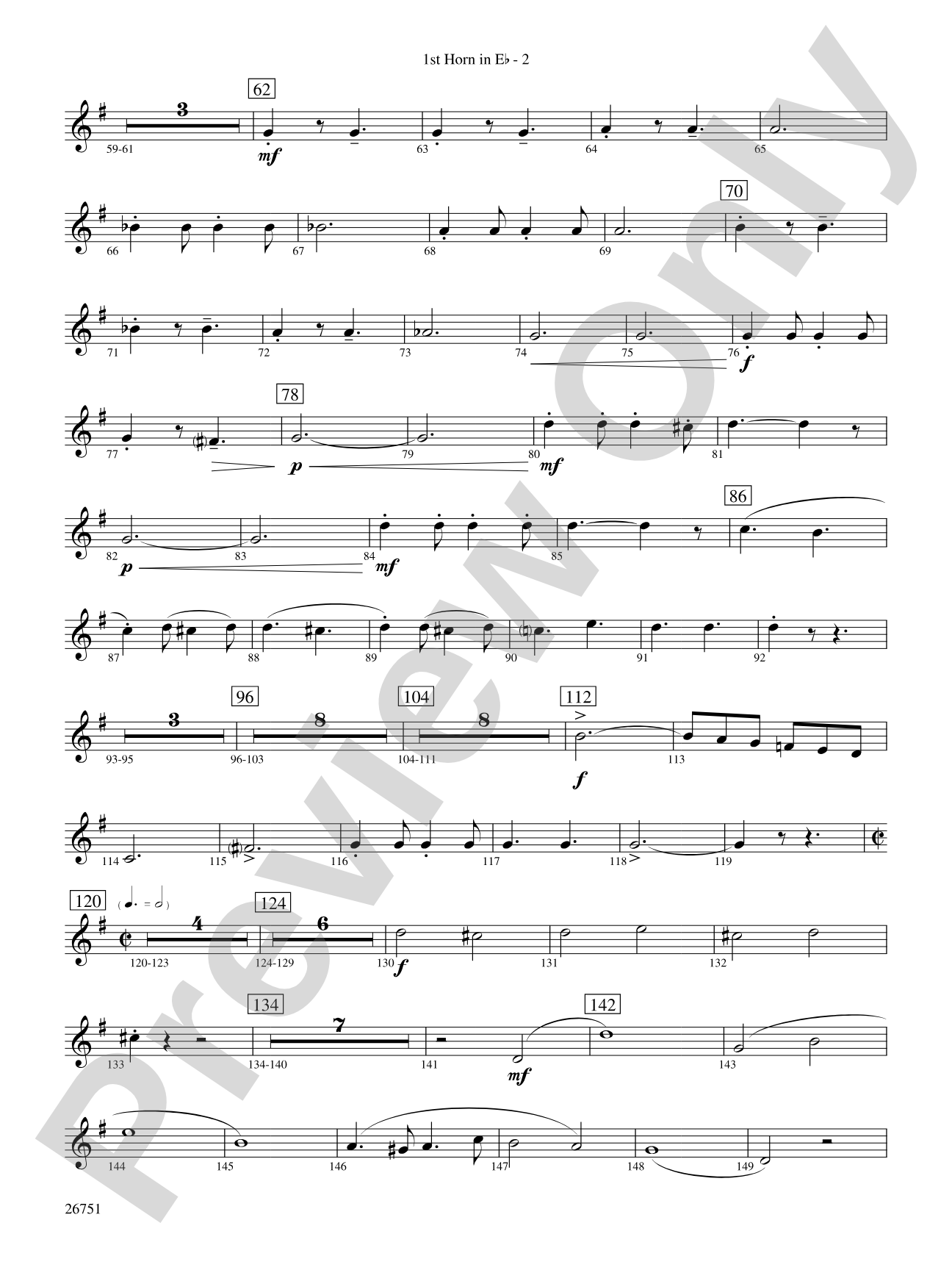 Sousa Palooza: (wp) 1st Horn in E-flat