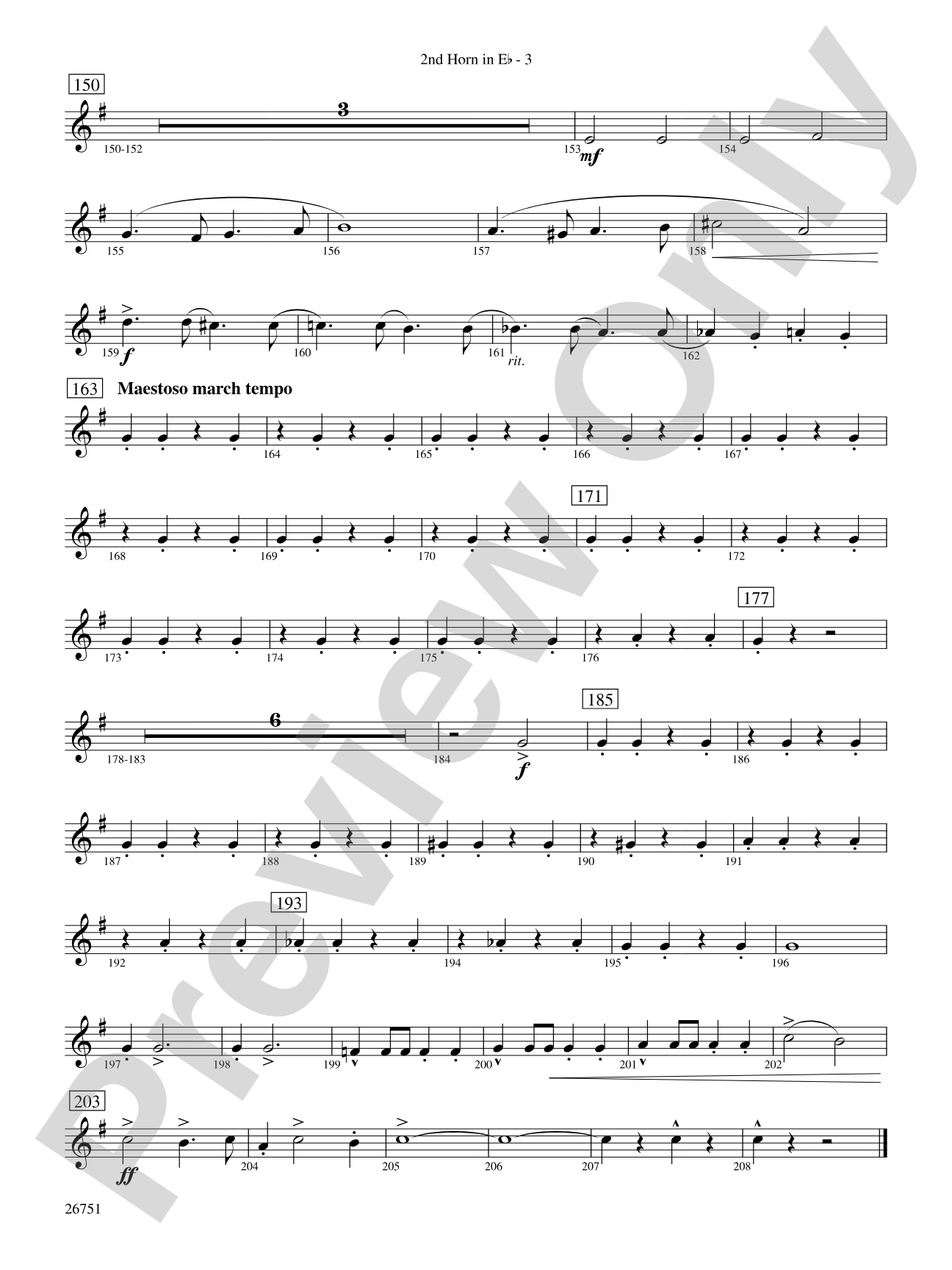 Sousa Palooza: (wp) 2nd Horn in E-flat