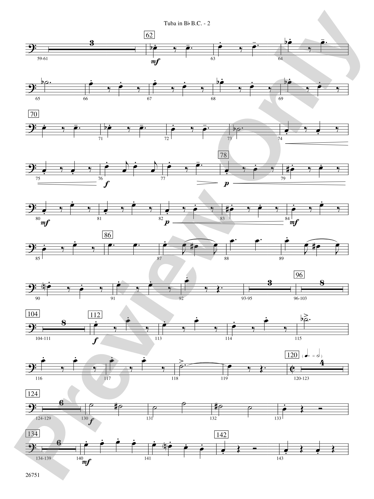 Sousa Palooza: (wp) B-flat Tuba B.C.
