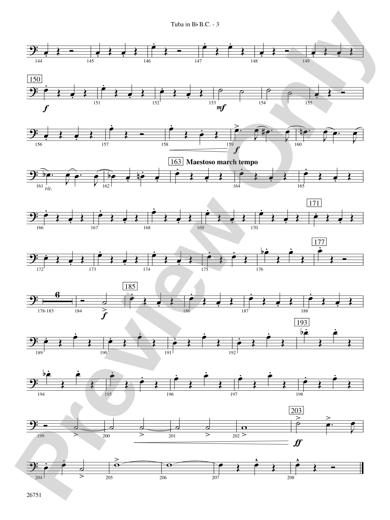 Sousa Palooza: (wp) B-flat Tuba B.C.