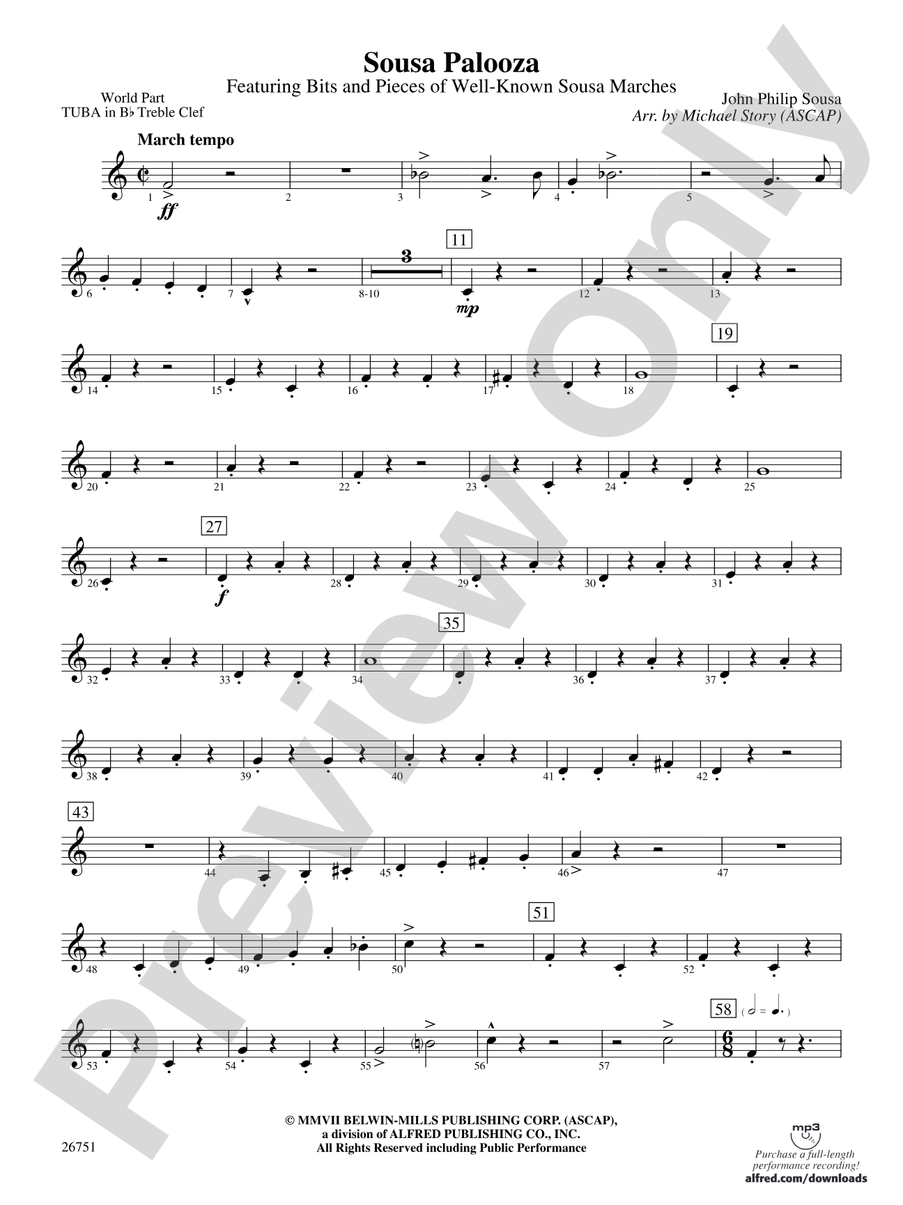 Sousa Palooza: (wp) B-flat Tuba T.C.