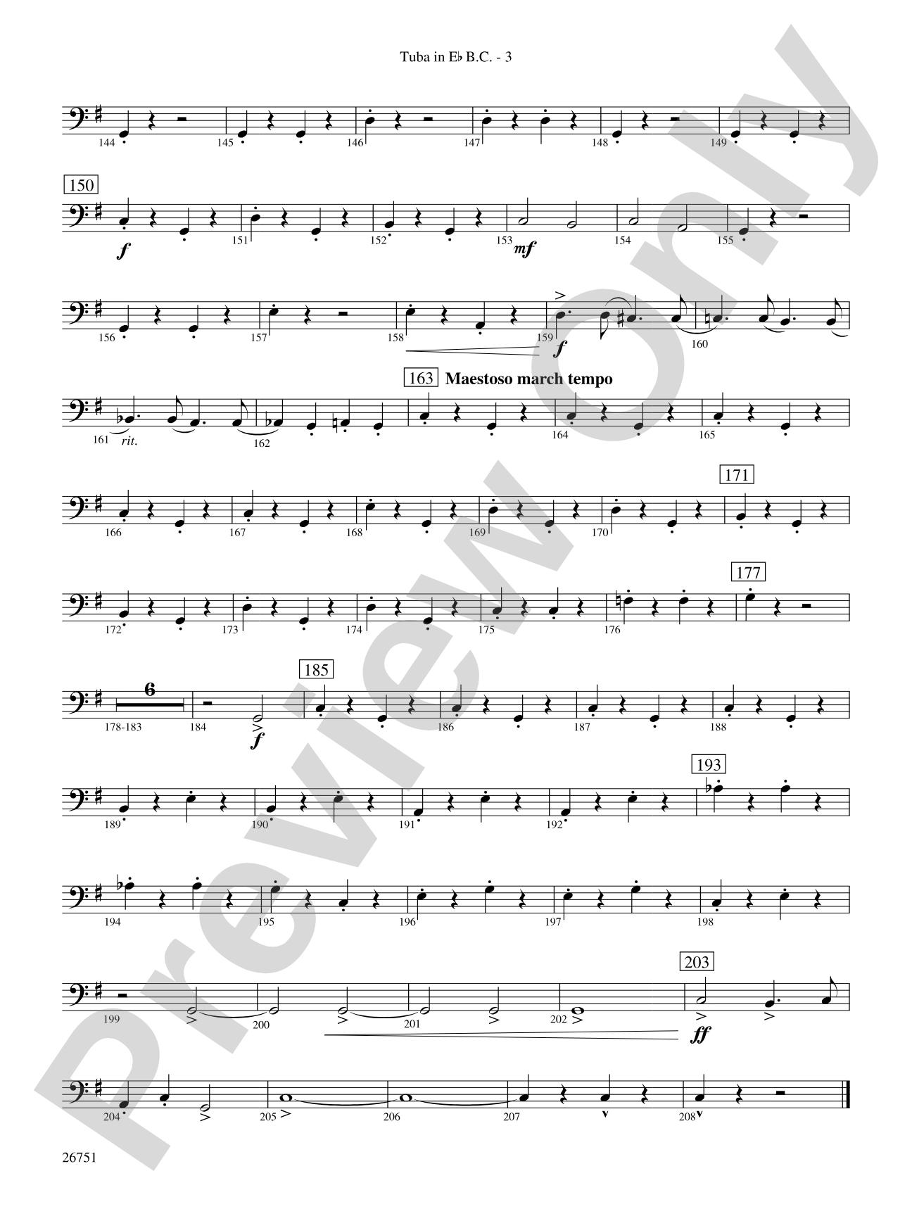 Sousa Palooza: (wp) E-flat Tuba B.C.