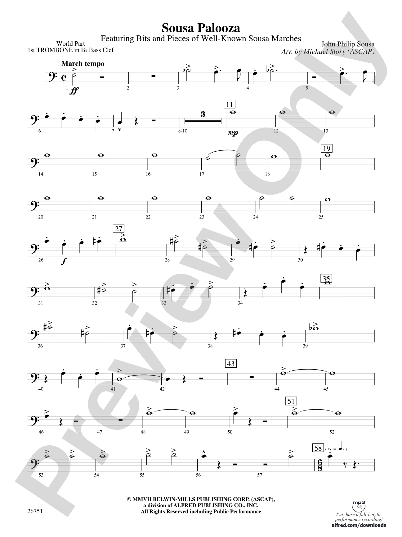 Sousa Palooza: (wp) 1st B-flat Trombone B.C.