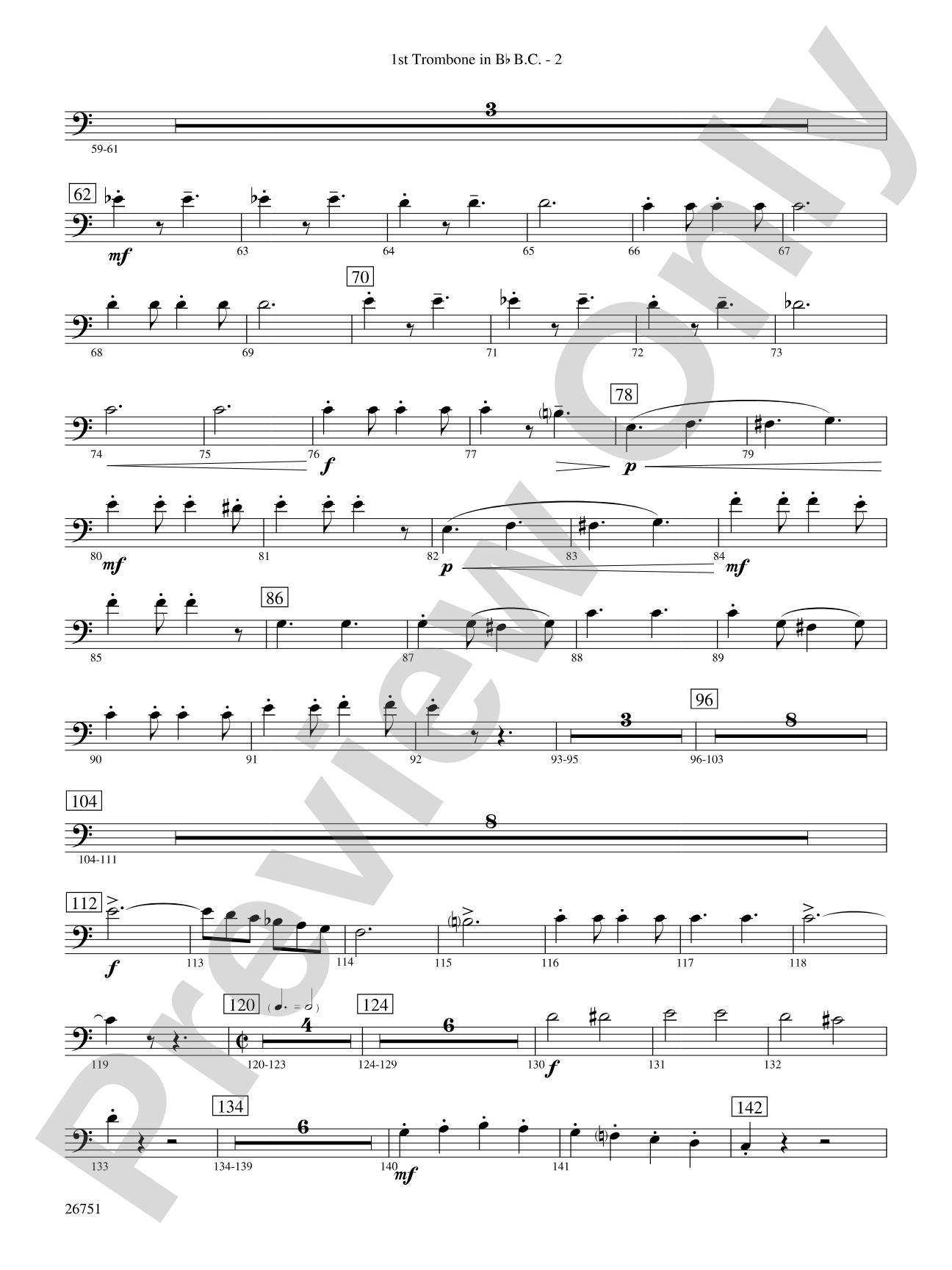 Sousa Palooza: (wp) 1st B-flat Trombone B.C.