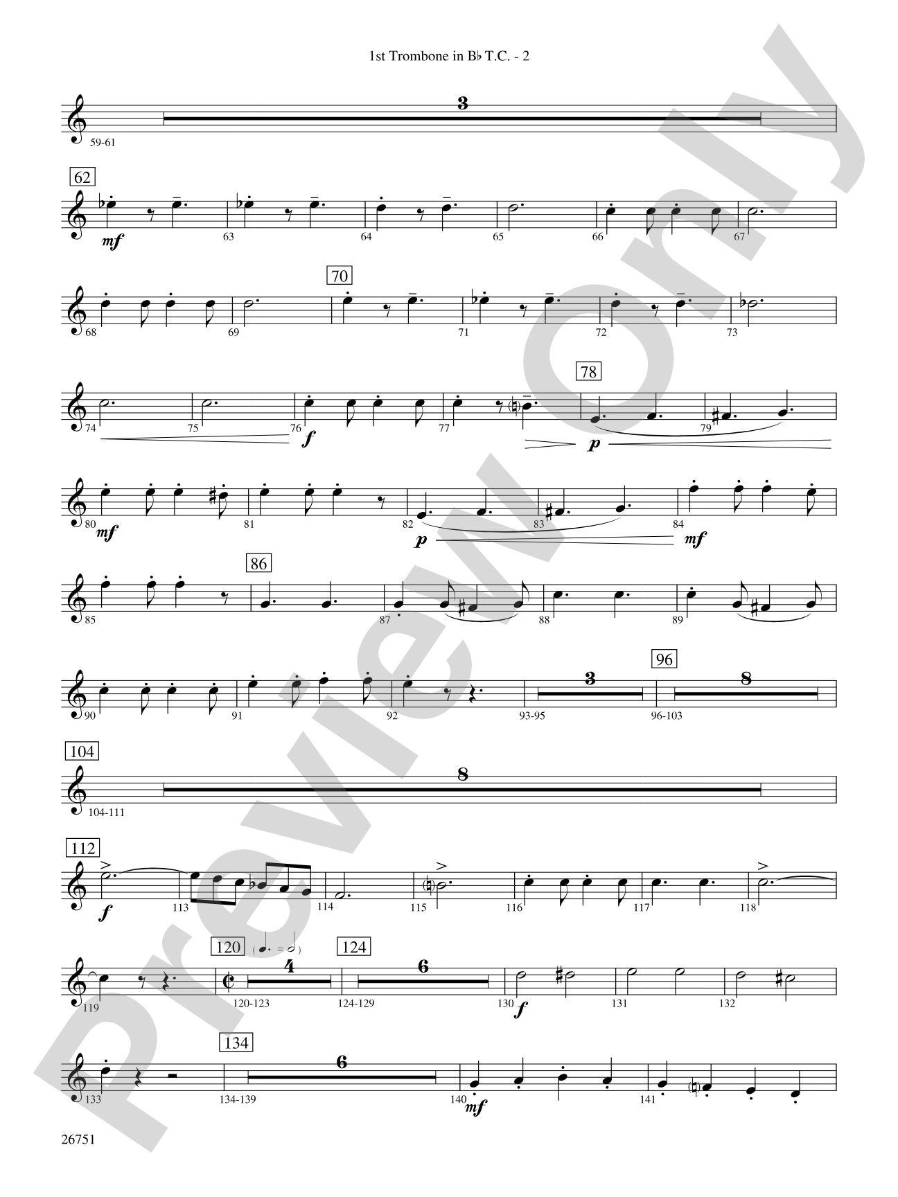 Sousa Palooza: (wp) 1st B-flat Trombone T.C.