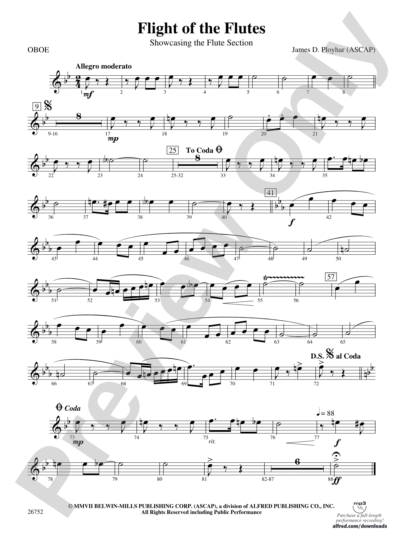 Flight of the Flutes (Showcasing the Flute Section): Oboe