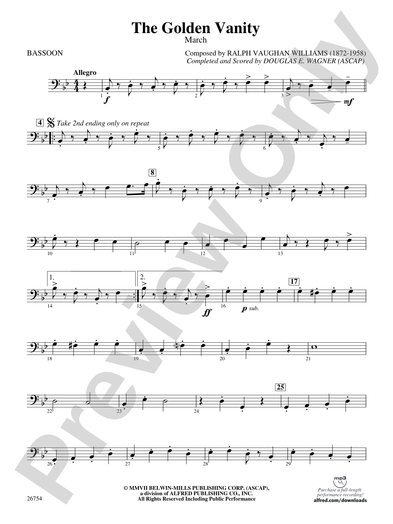 The Golden Vanity: Bassoon