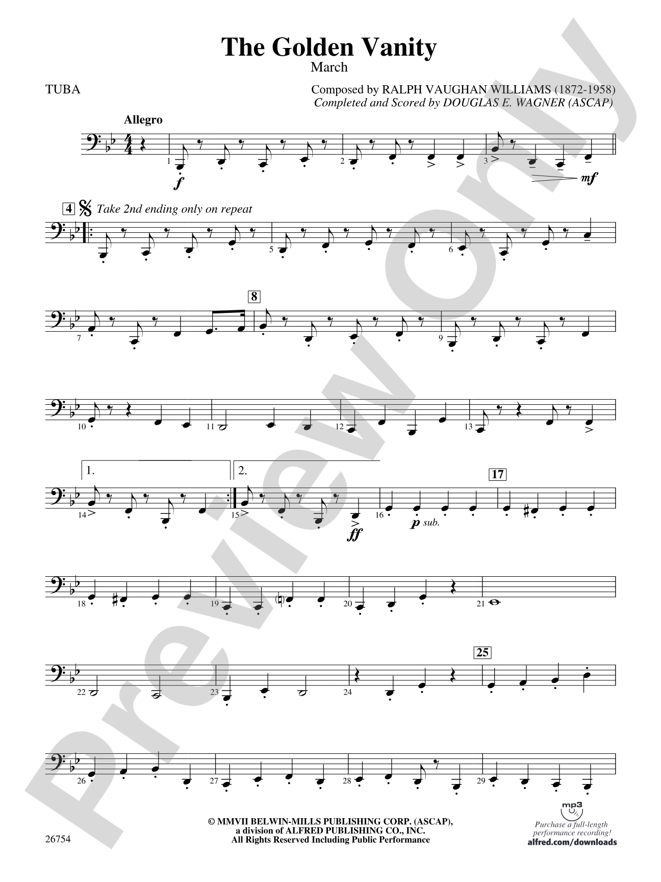 The Golden Vanity: Tuba