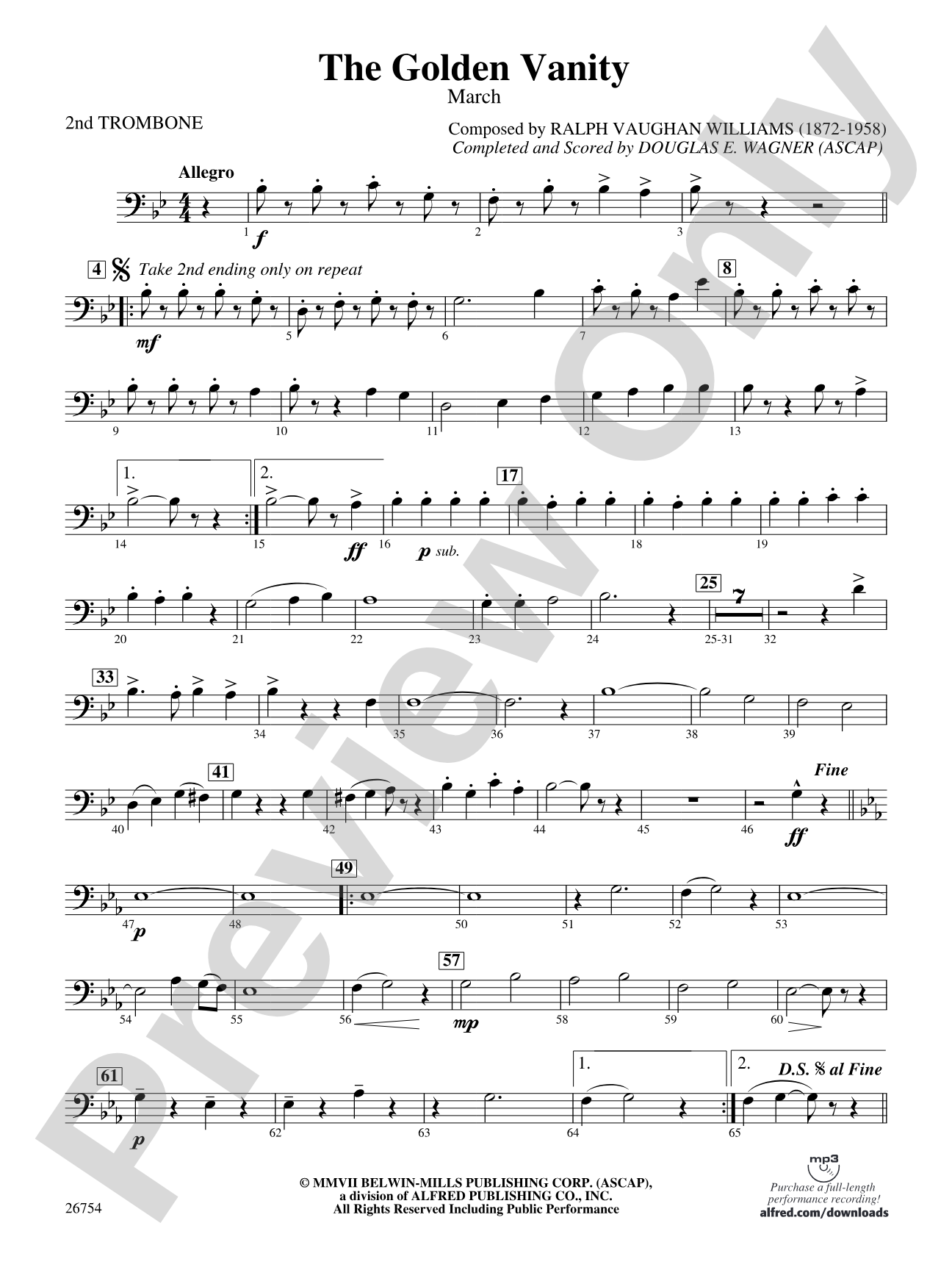 The Golden Vanity: 2nd Trombone