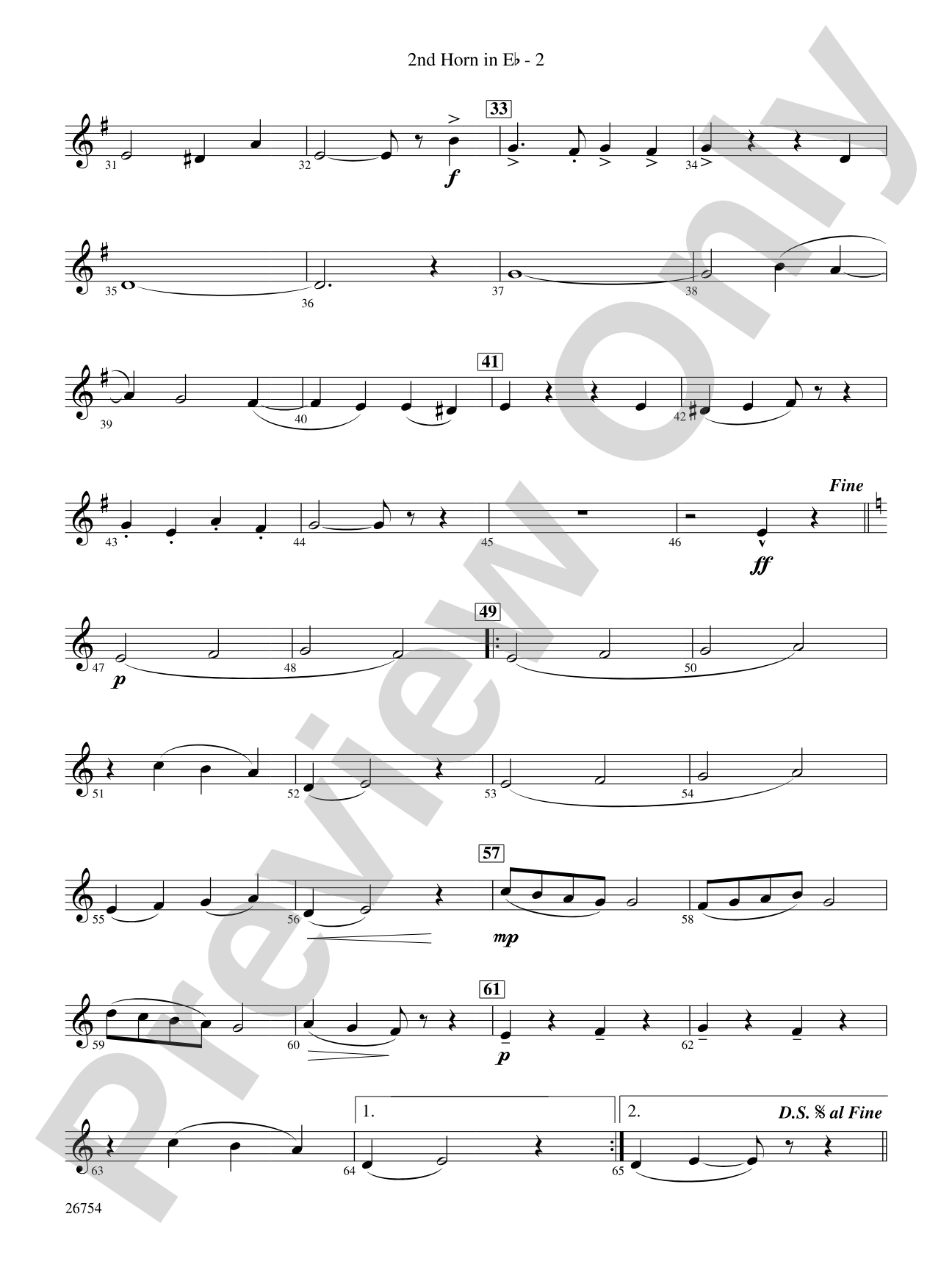 The Golden Vanity: (wp) 2nd Horn in E-flat