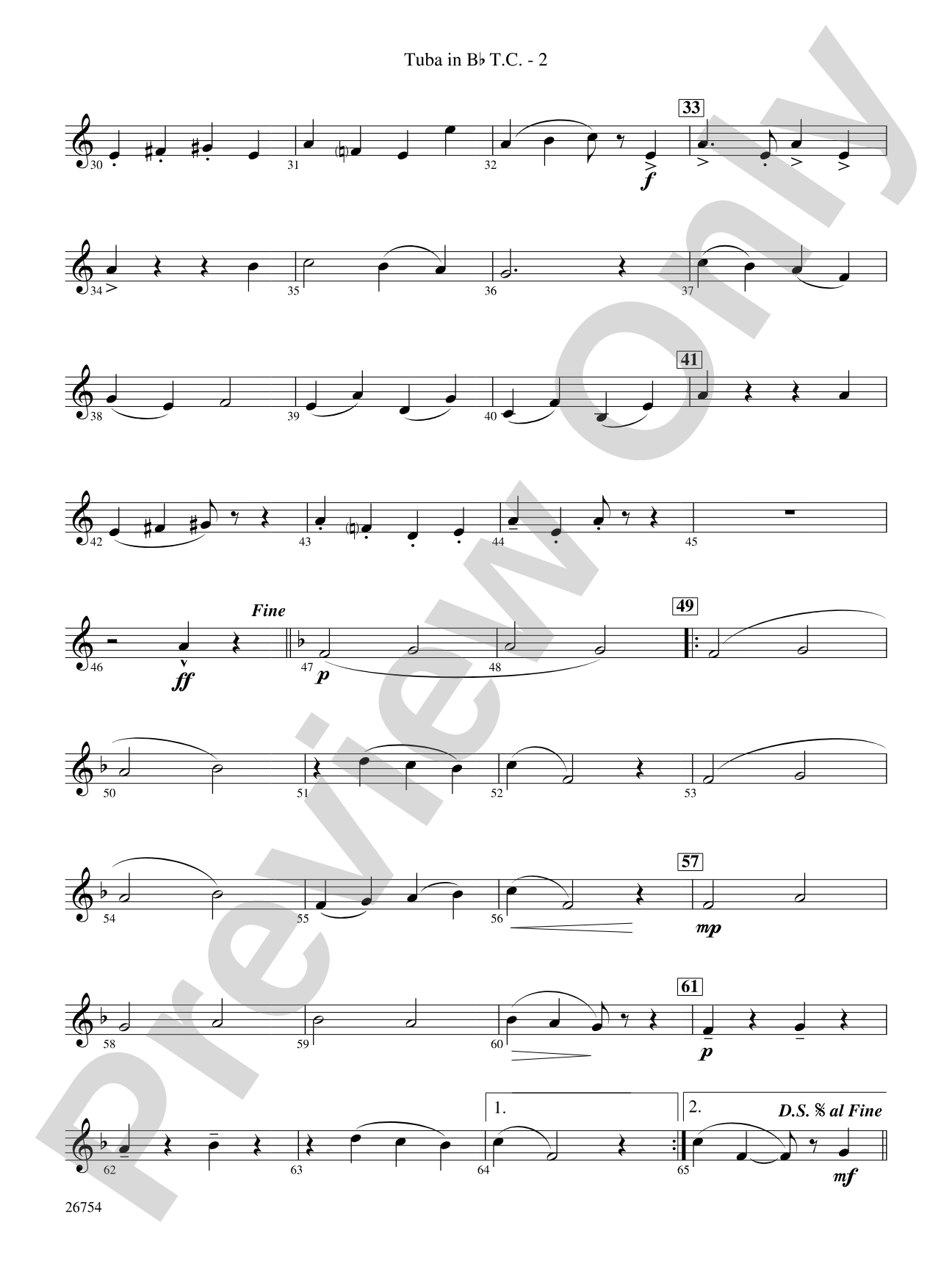 The Golden Vanity: (wp) B-flat Tuba T.C.