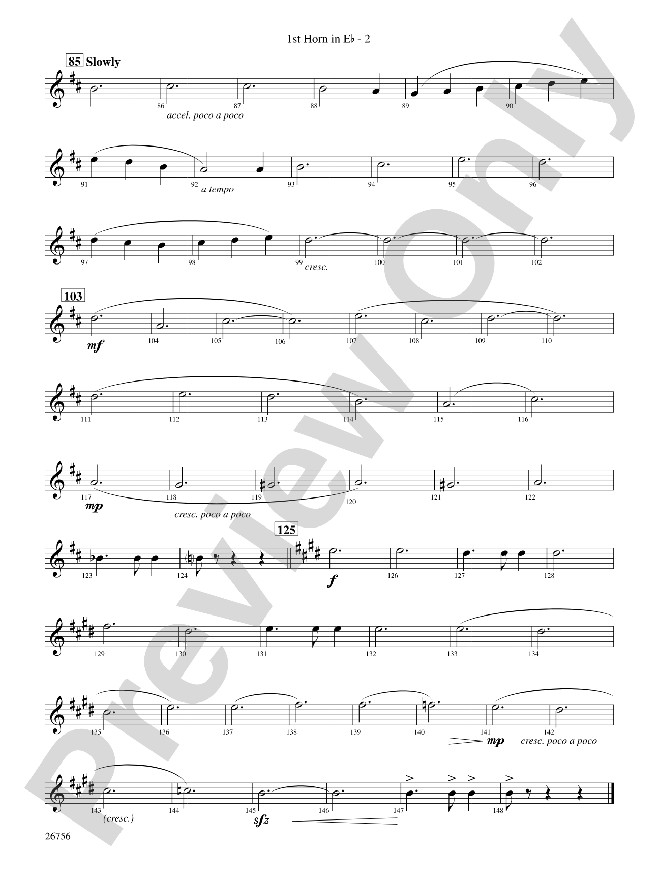 Mineola Waltz: (wp) 1st Horn in E-flat