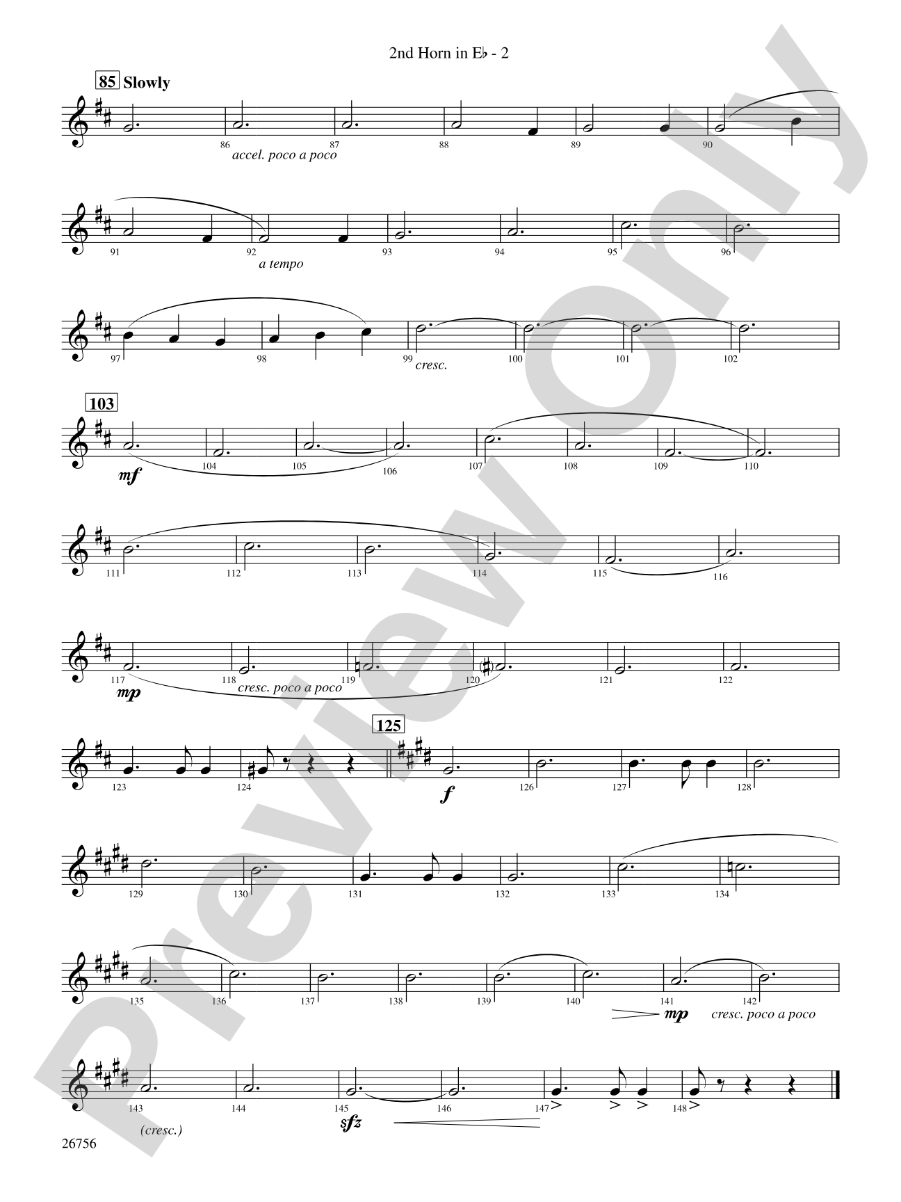 Mineola Waltz: (wp) 2nd Horn in E-flat