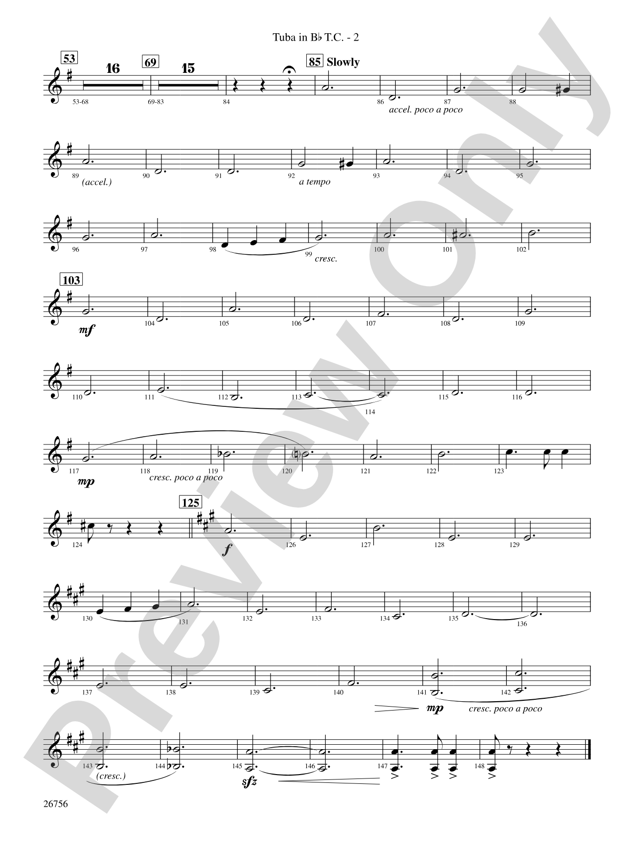 Mineola Waltz: (wp) B-flat Tuba T.C.