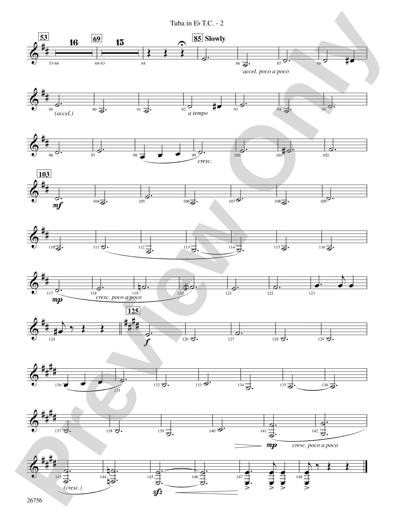 Mineola Waltz: (wp) E-flat Tuba T.C.