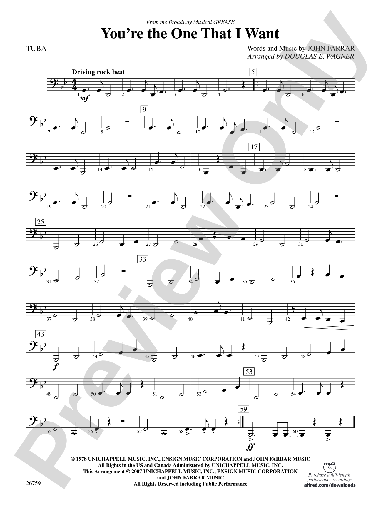 You're the One That I Want: Tuba