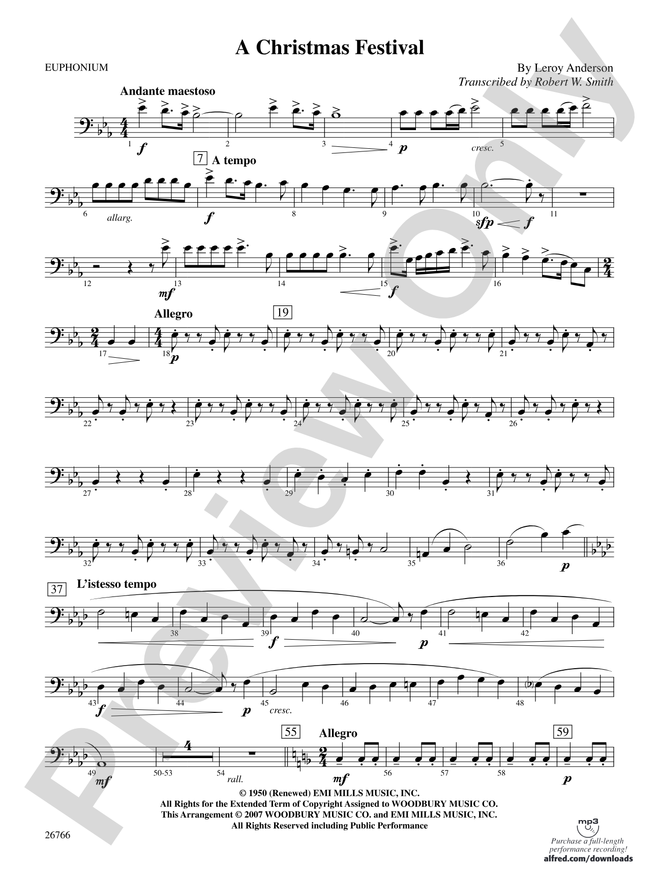 A Christmas Festival: Baritone B.C.