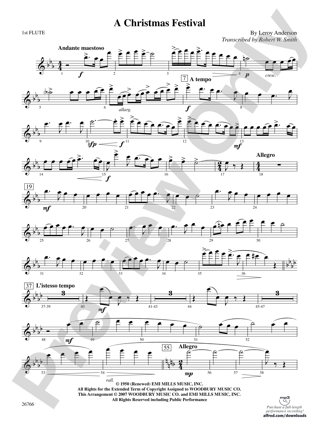 A Christmas Festival: Flute
