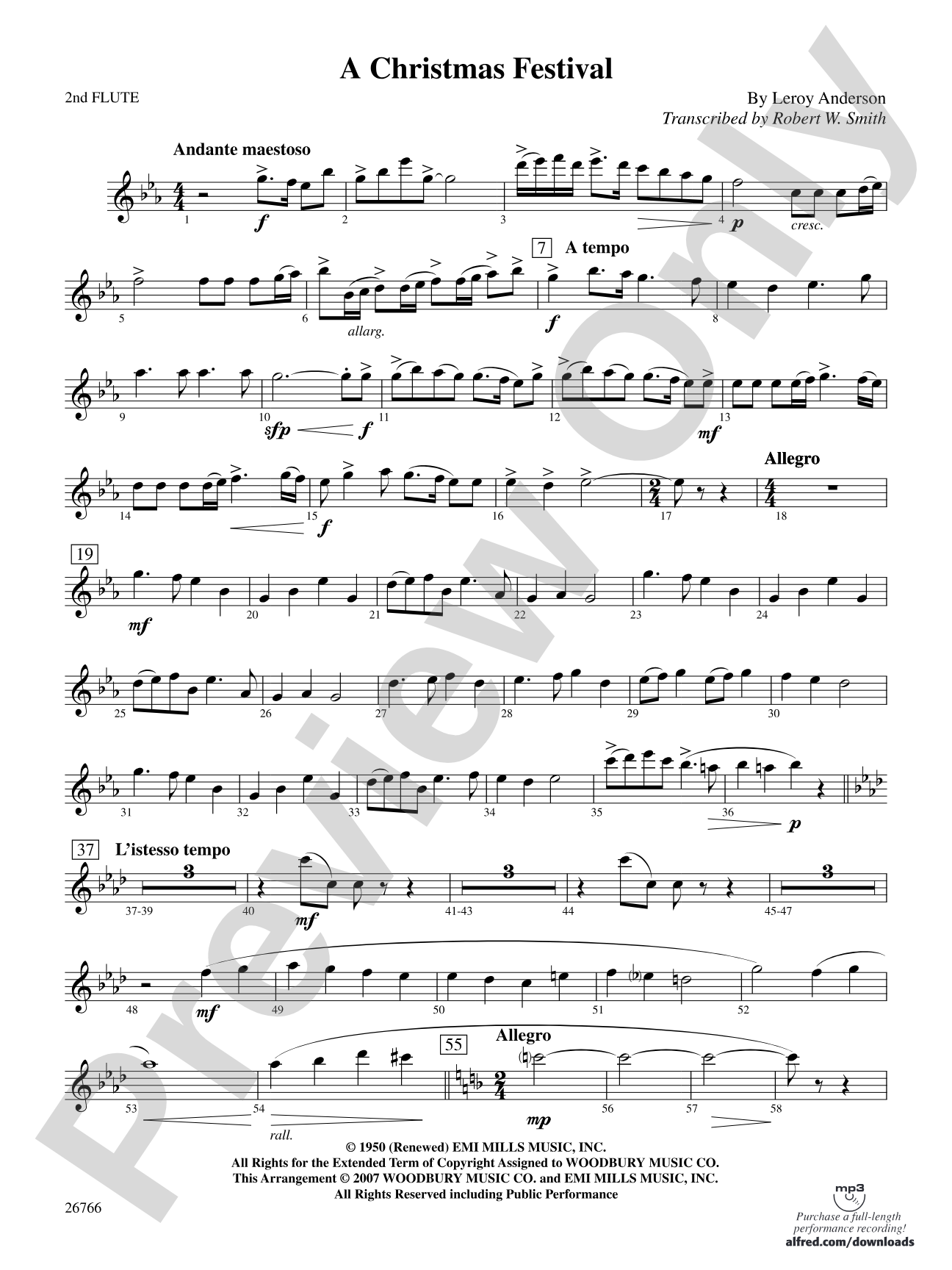 A Christmas Festival: 2nd Flute