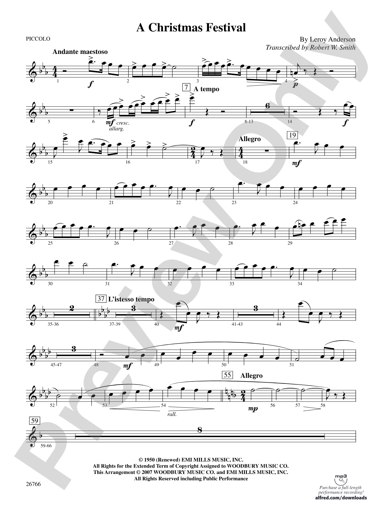 A Christmas Festival: Piccolo