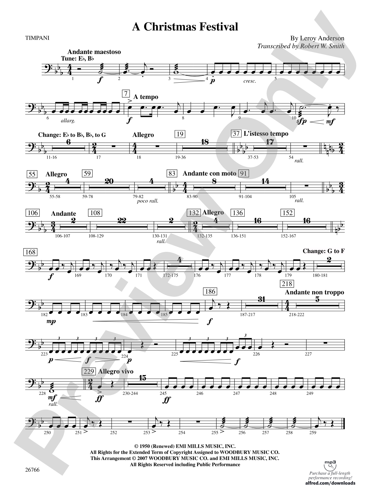 A Christmas Festival: Timpani